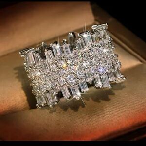 Swarovski Silver Crystal Ring